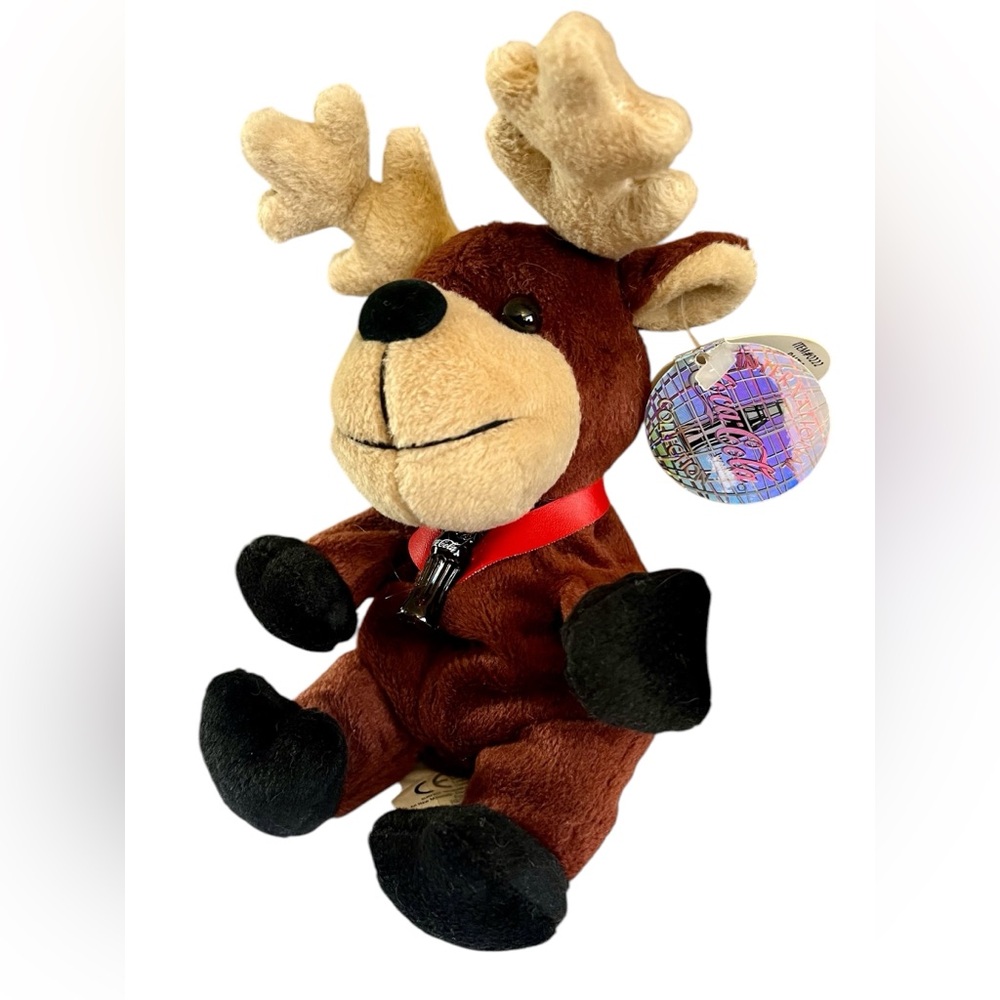 Collectible Vintage Coca-Cola Bean Bag Plush Baltic Sweden Reindeer
